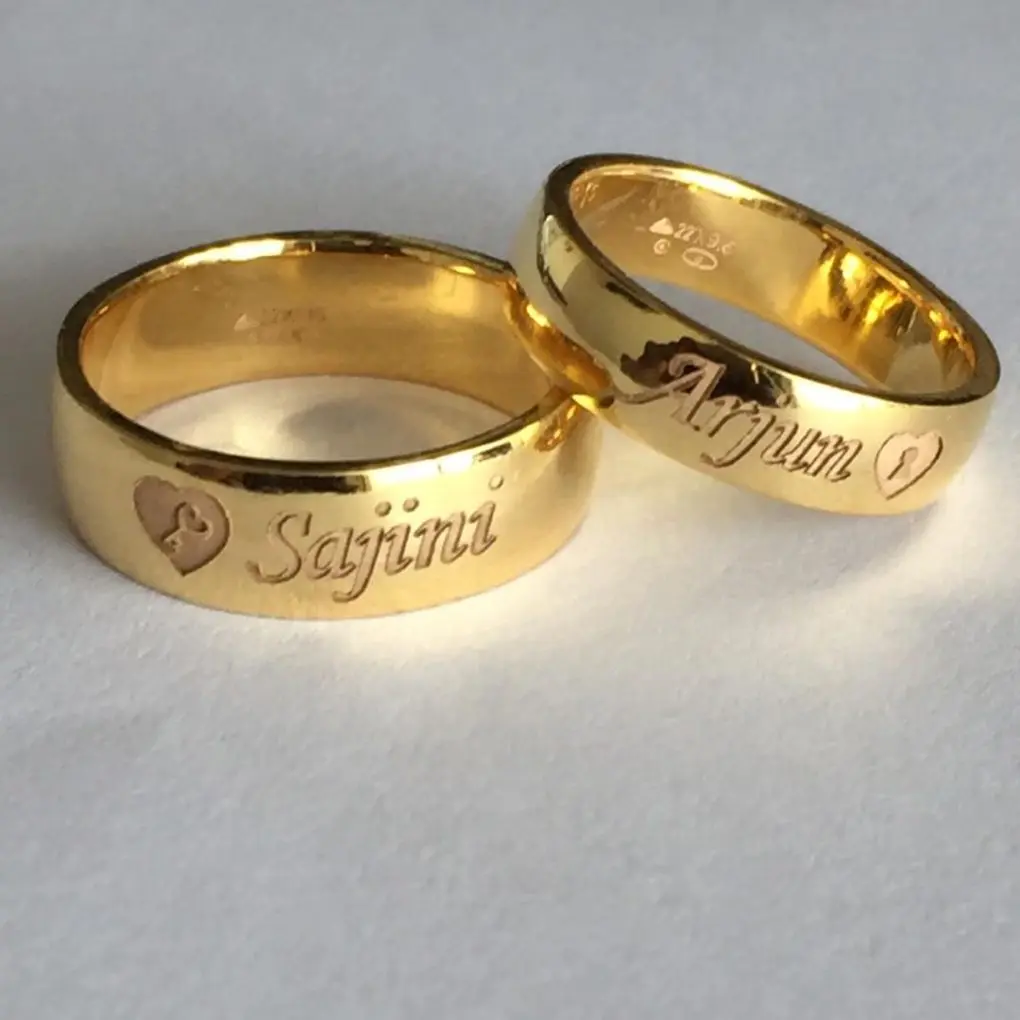Custom Hip Hop Ring | Letter Ring | Name Rings | Customized Rings - Custom  Name Rings Gold - Aliexpress